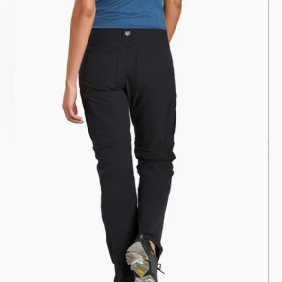 KUHL Horizon Convertible Pants 6297 Black Regular Size 2 - Picture 3 of 9